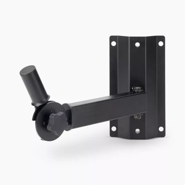 ADJUSTABLE WALL MOUNT SPEAKER BRACKET-FEATURES TILT ANGLE ADJ FROM 90- 30 DEG & 30 DEG SWIVEL HINGE